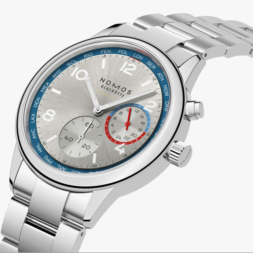 Club Sport neomatik Worldtimer silver