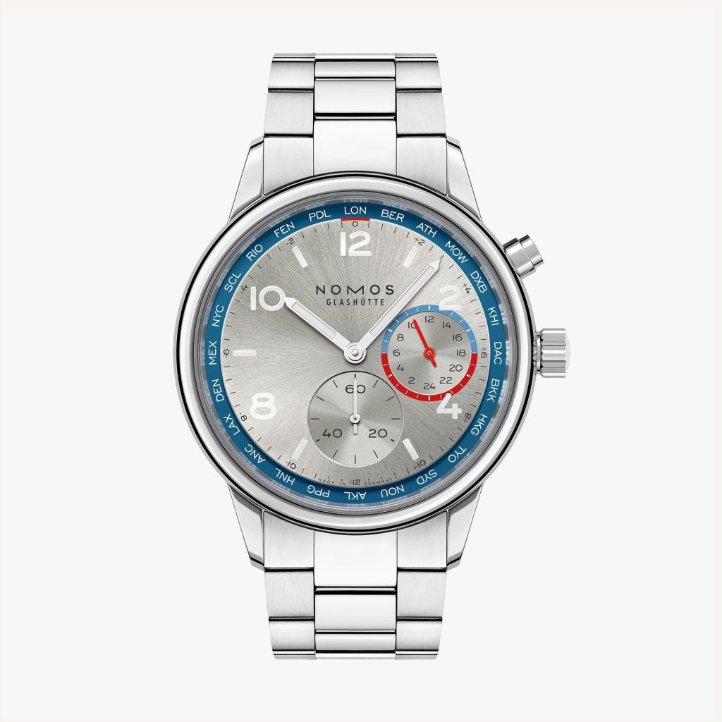 Club Sport neomatik Worldtimer silver