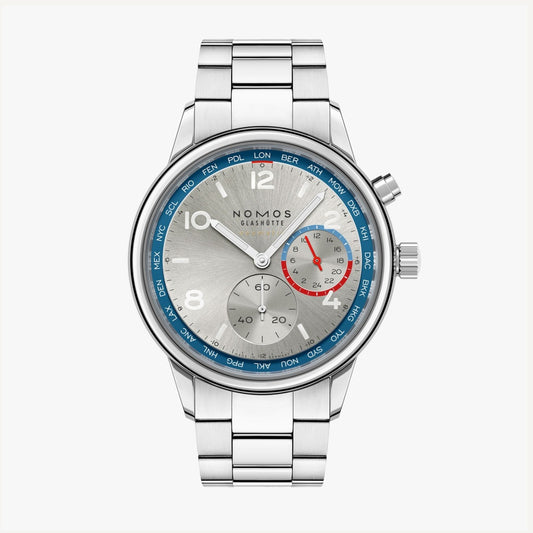 Club Sport neomatik Worldtimer silver