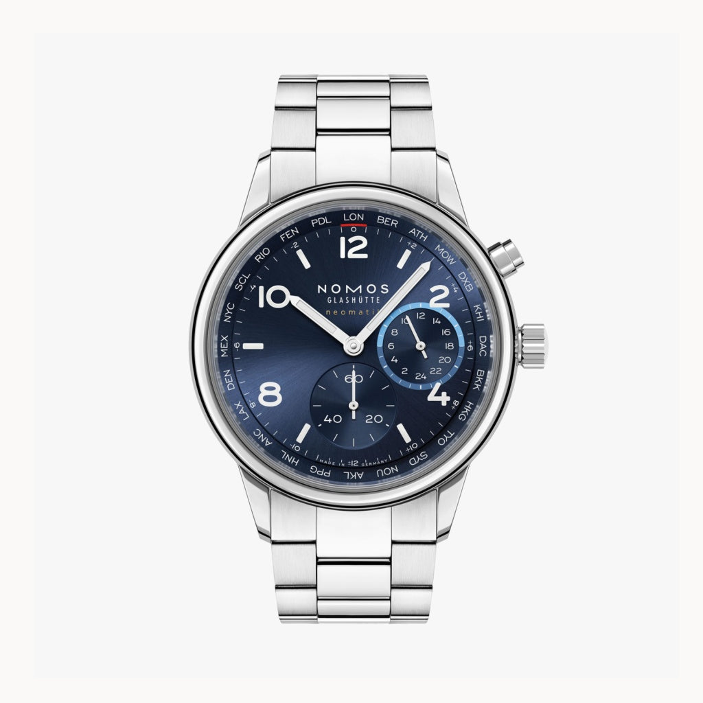 Club Sport neomatik Worldtimer blue