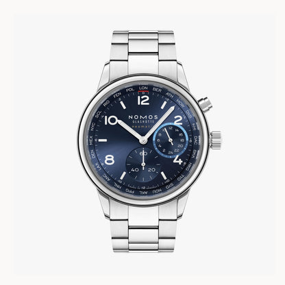 Club Sport neomatik Worldtimer blue