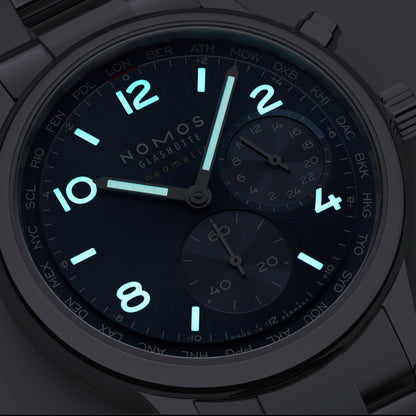 Club Sport neomatik Worldtimer blue