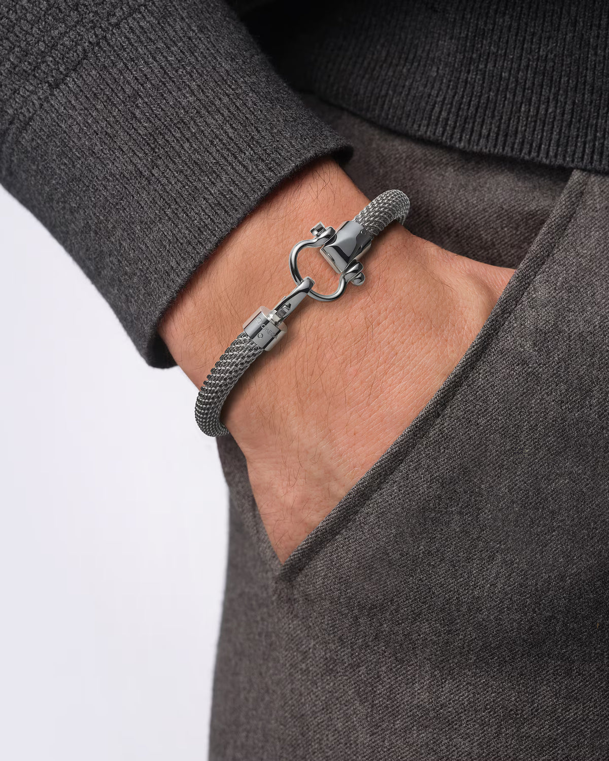 Sailing Bracelet – ocelový náramek s jemně pletenou strukturou
