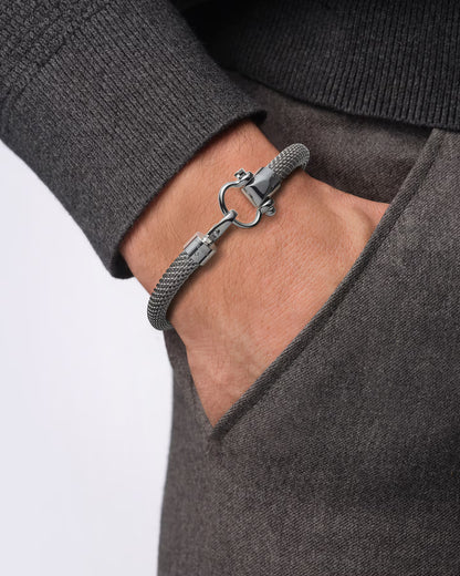 Sailing Bracelet – ocelový náramek s jemně pletenou strukturou