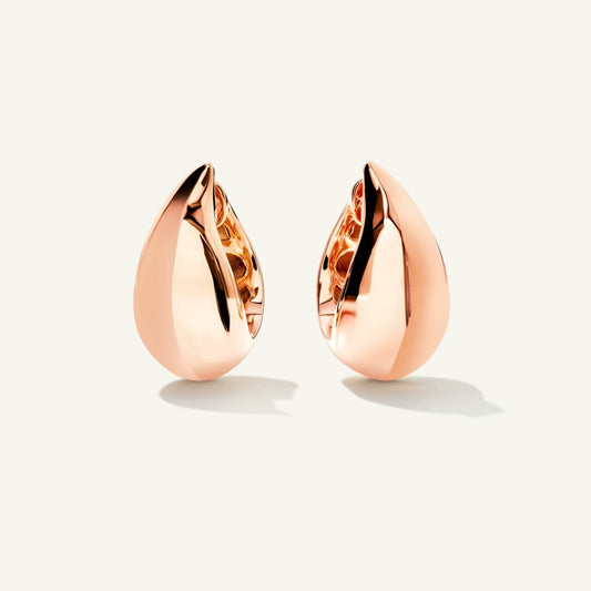 SIGNATURE Curved Drop Huggies Earrings