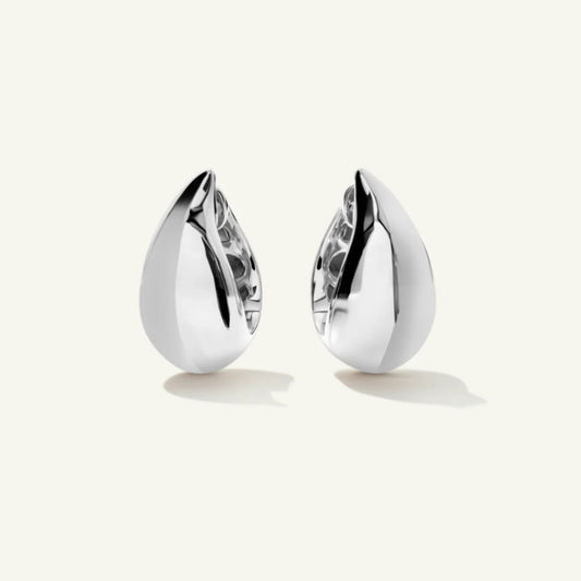 SIGNATURE Curved Drop Huggies Earrings