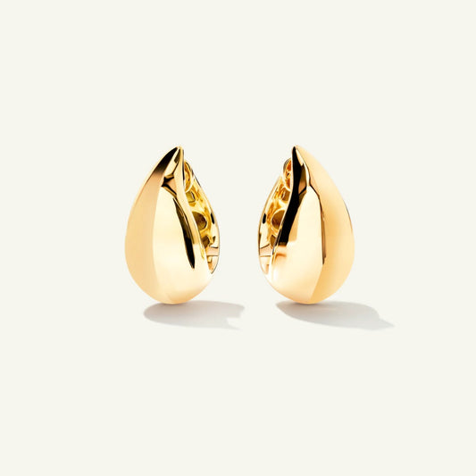 SIGNATURE Curved Drop Huggies Earrings