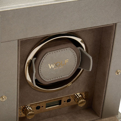 Palermo Single Watch Winder With Jewelry Storage