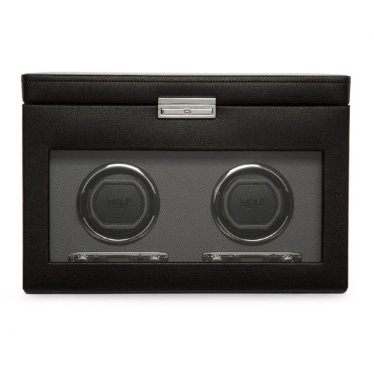 Double Watch Winder with Storage