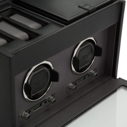 Double Watch Winder with Storage