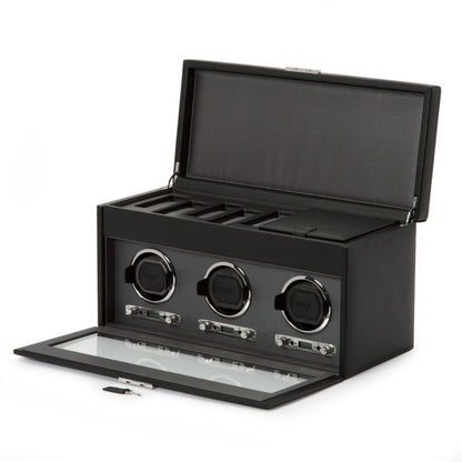 Triple Watch Winder With Storage